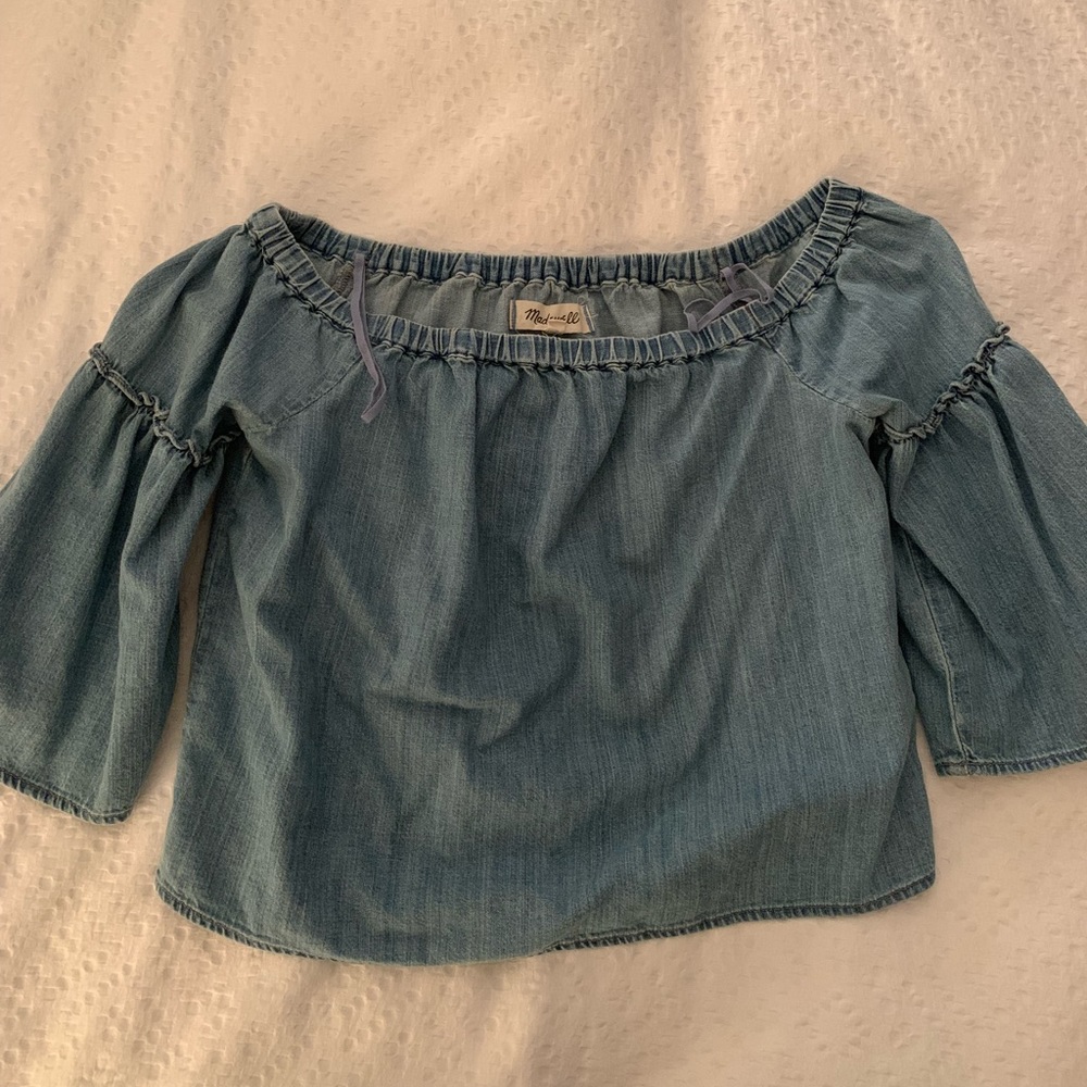 Madewell Crop Denim Top